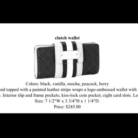 L.A.M.B. by Gwen Stefani Vachetta Leather Clutch-Wallet Designer Celebrity #50 - Picture 17 of 17